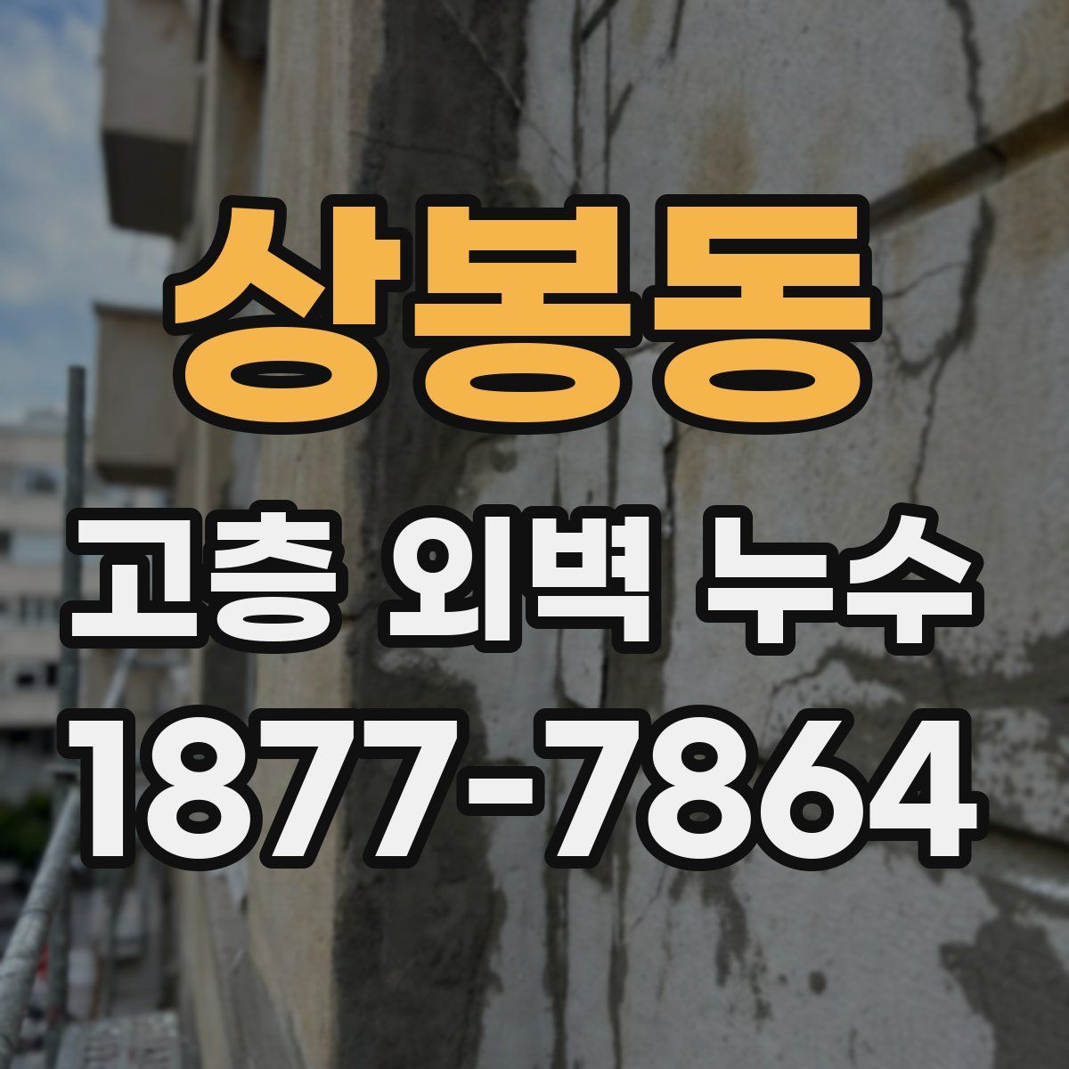 상봉동 고층 외벽 누수