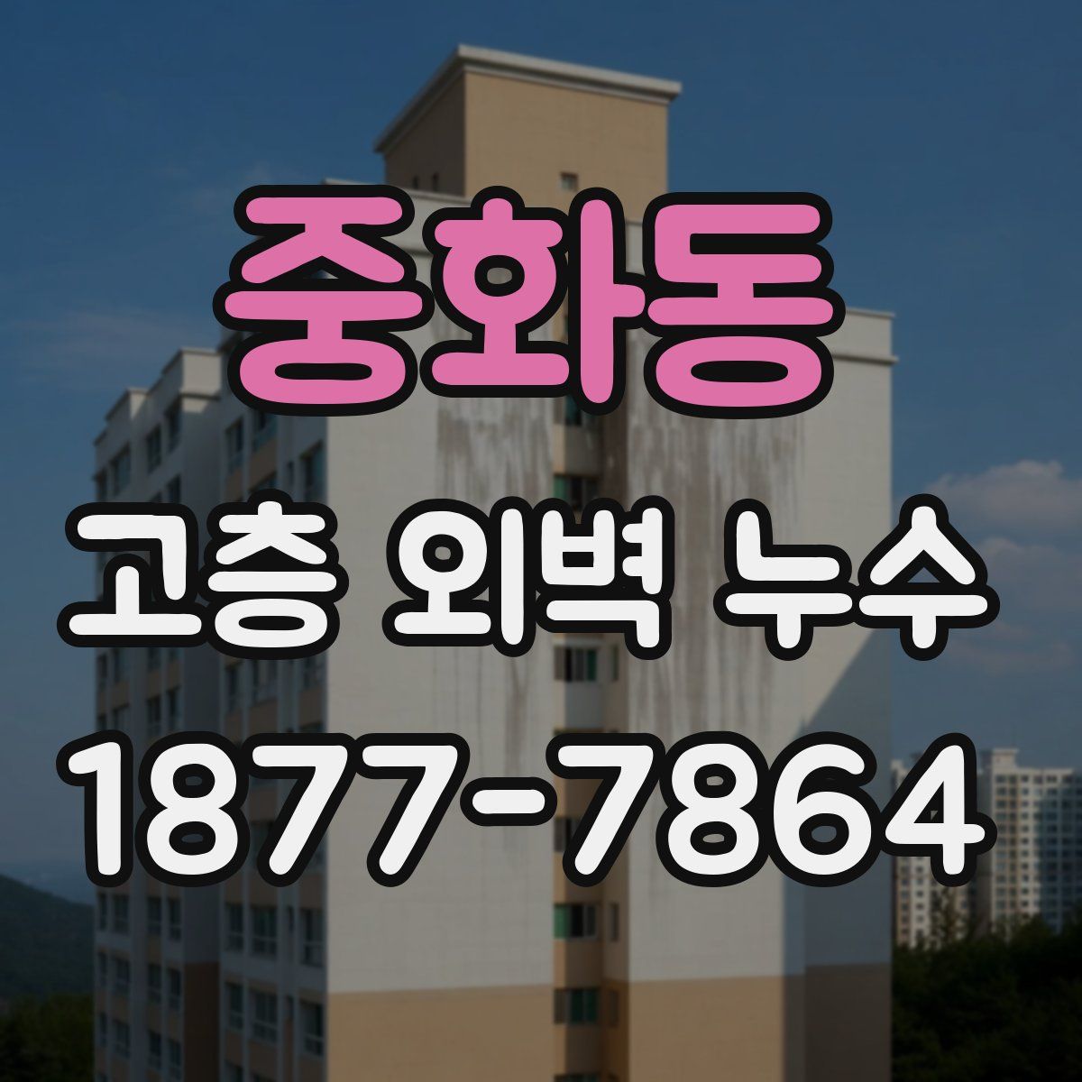 중화동 고층 외벽 누수