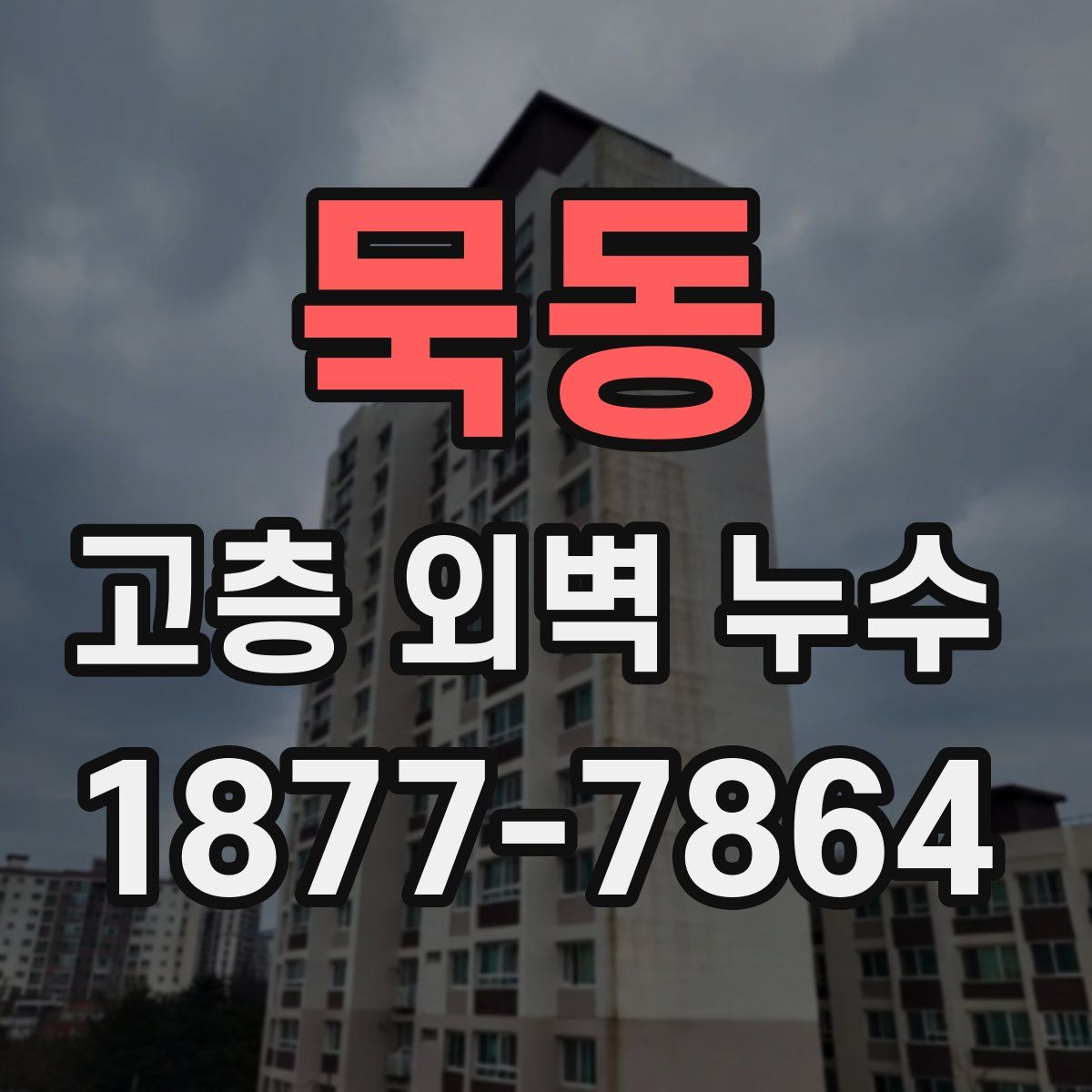 묵동 고층 외벽 누수