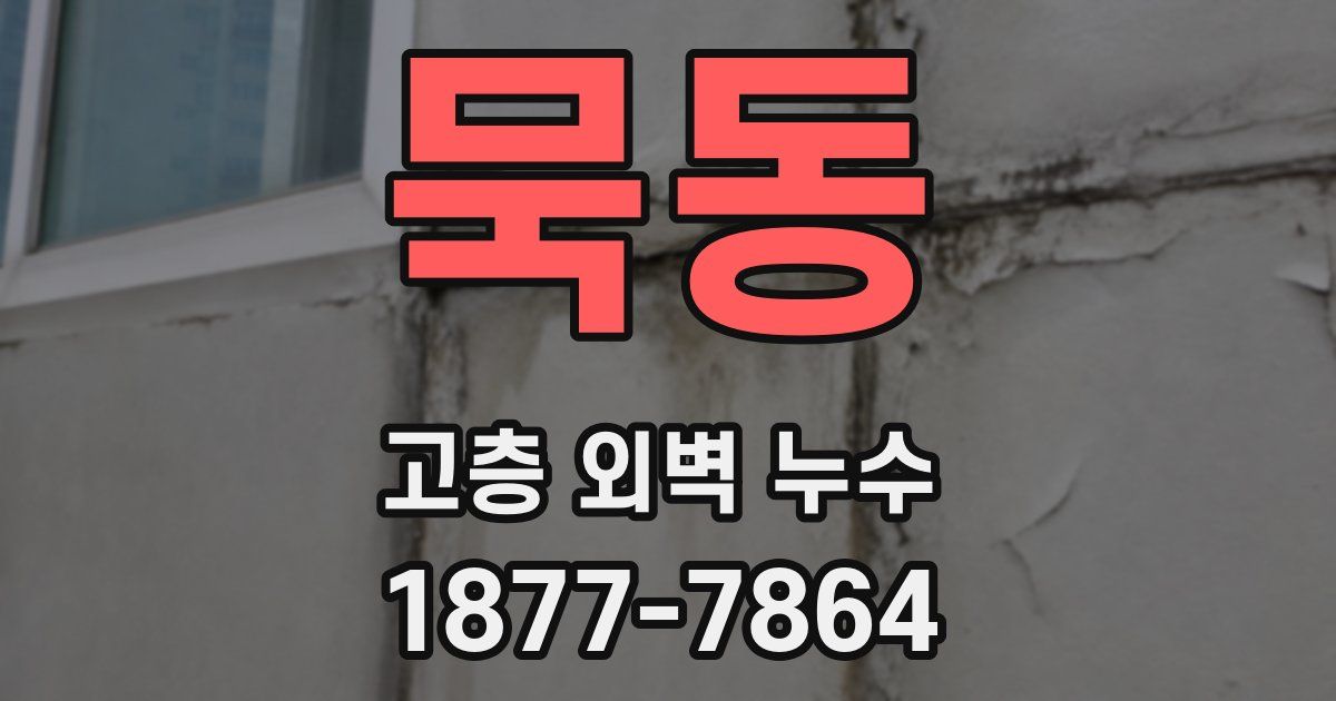 묵동 고층 외벽 누수