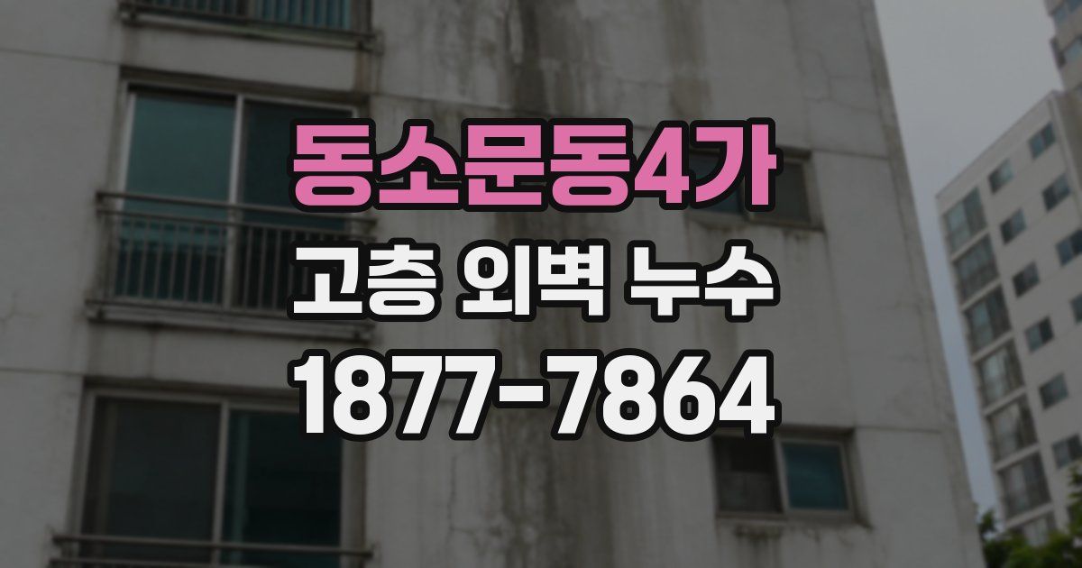 동소문동4가 고층 외벽 누수