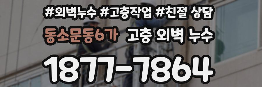 동소문동6가 고층 외벽 누수