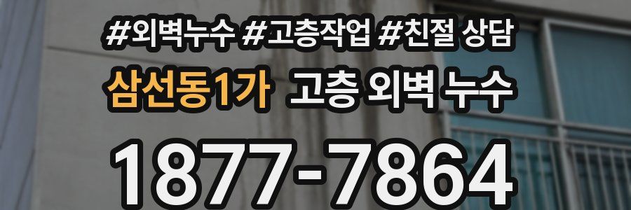 삼선동1가 고층 외벽 누수