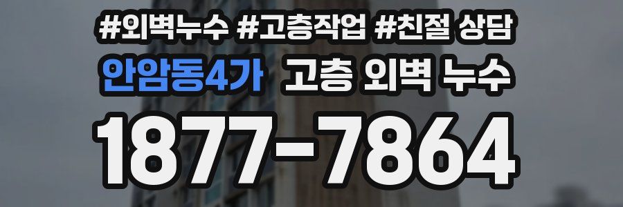 안암동4가 고층 외벽 누수