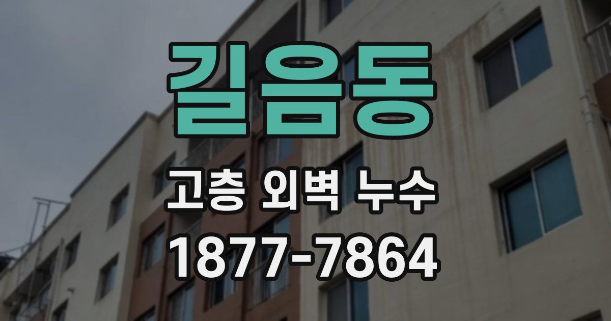 길음동 고층 외벽 누수