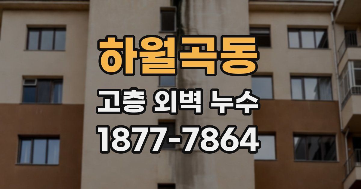 하월곡동 고층 외벽 누수