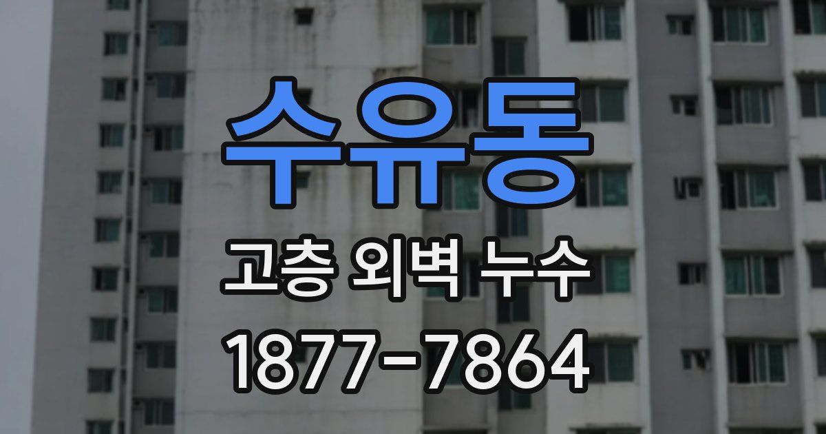 수유동 고층 외벽 누수
