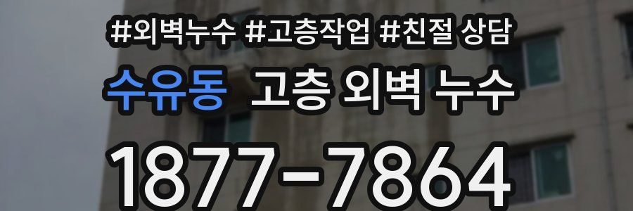 수유동 고층 외벽 누수