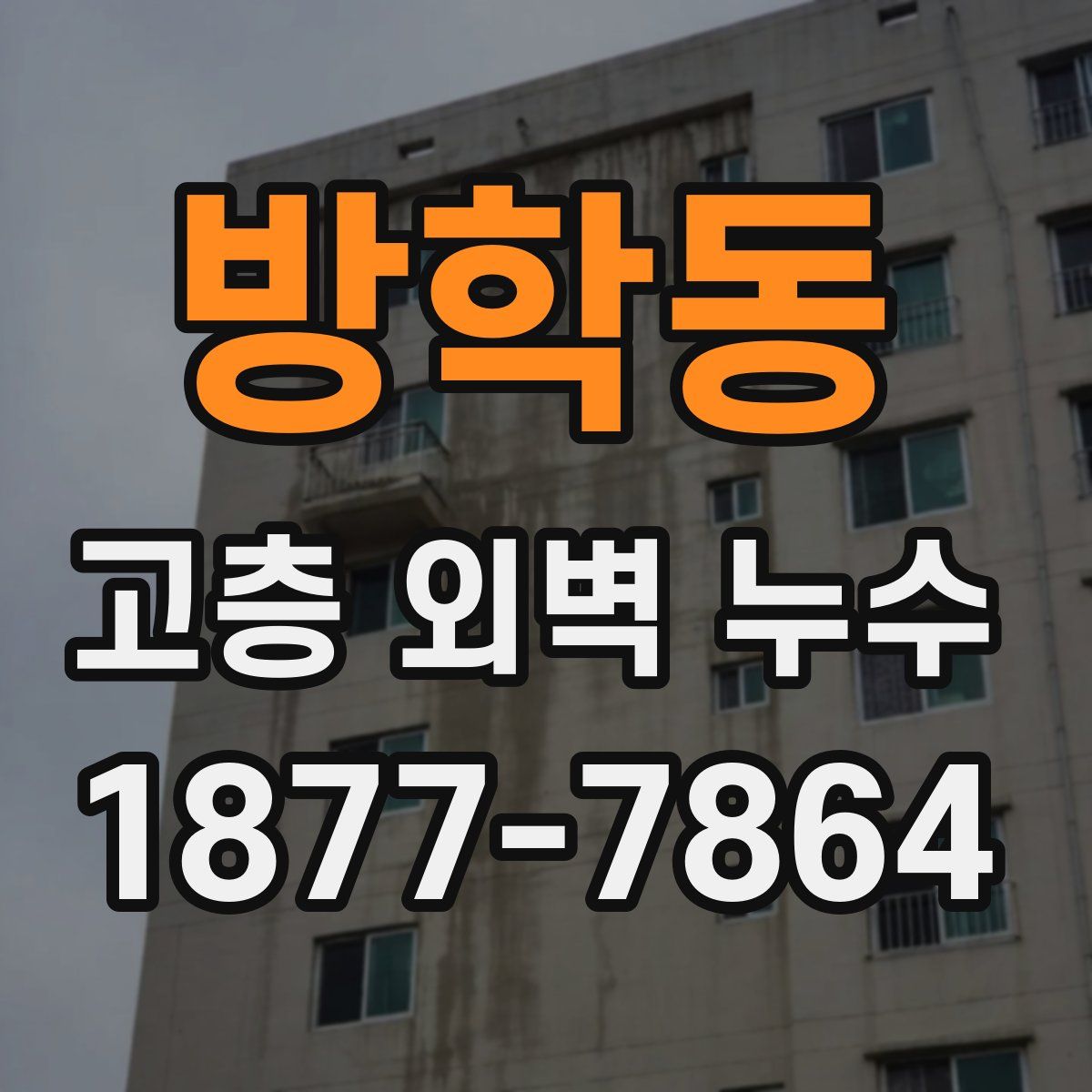 방학동 고층 외벽 누수