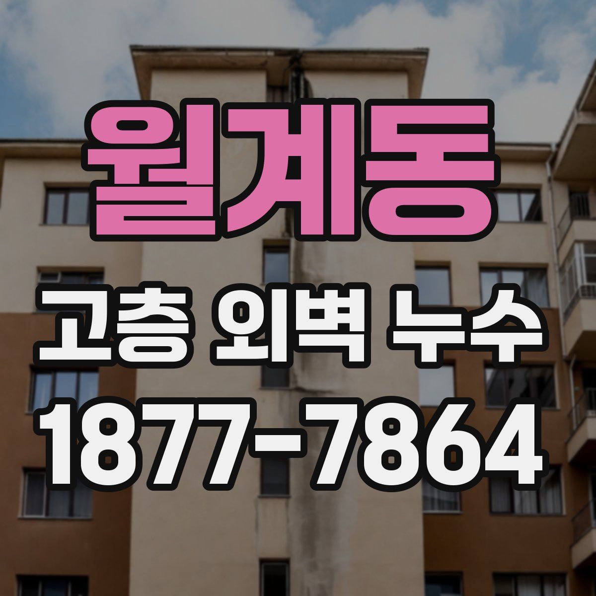 월계동 고층 외벽 누수