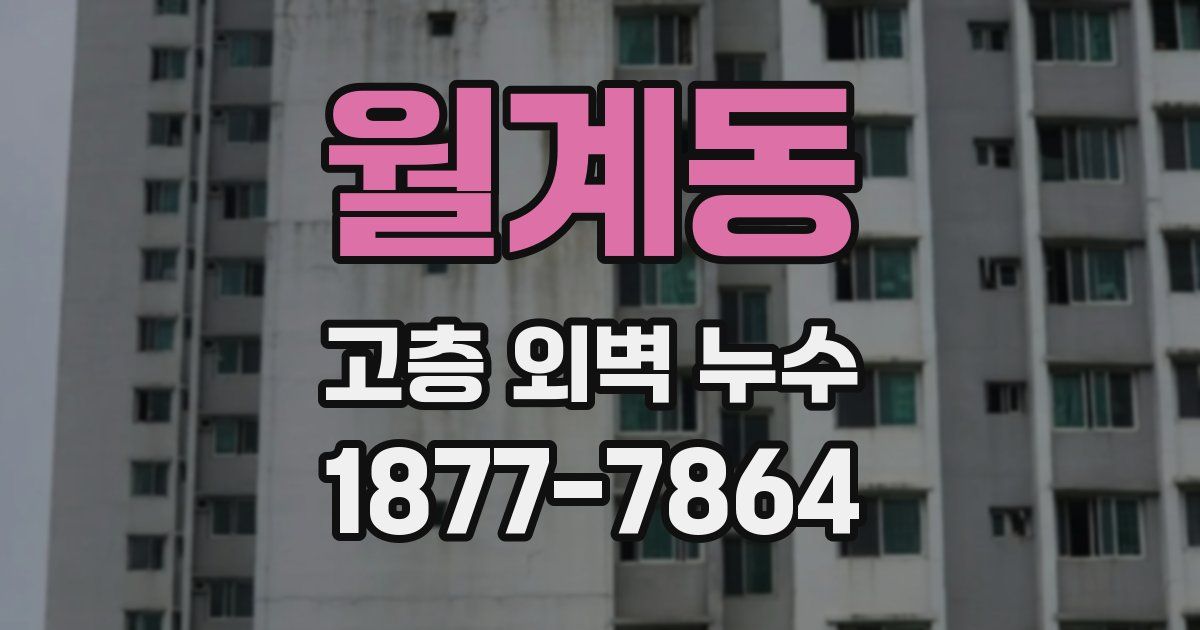 월계동 고층 외벽 누수