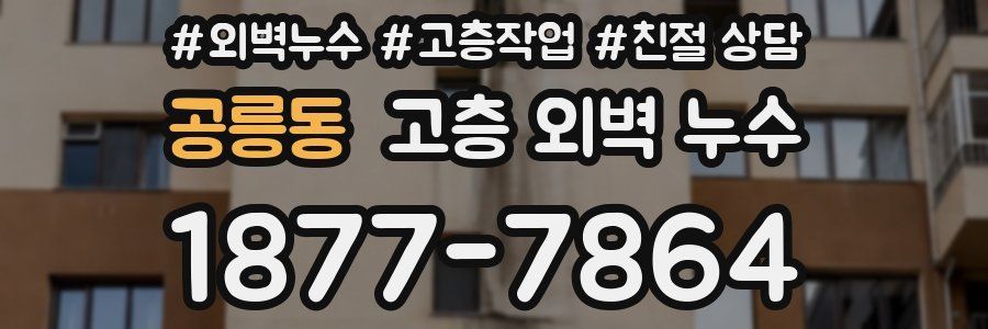 공릉동 고층 외벽 누수