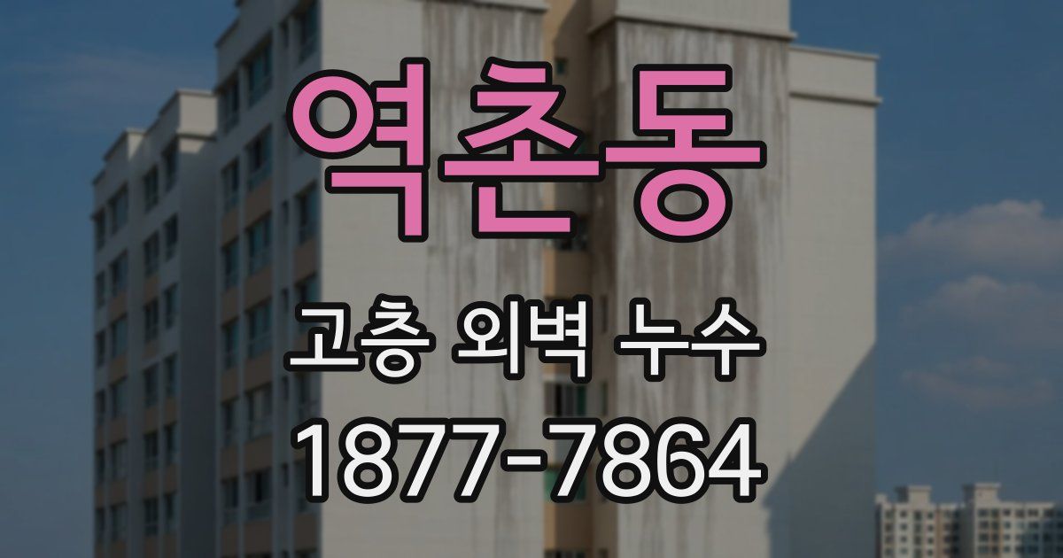 역촌동 고층 외벽 누수