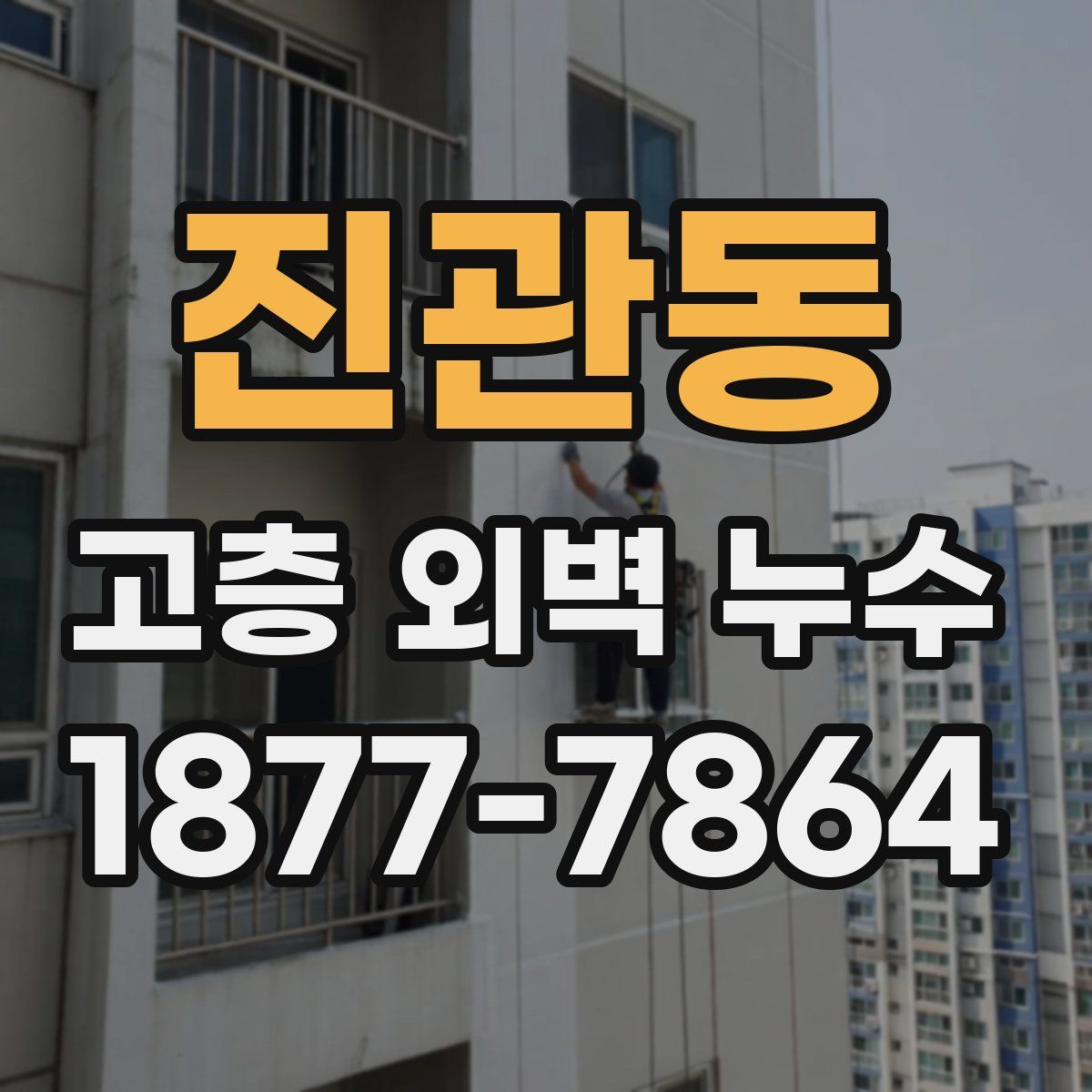 진관동 고층 외벽 누수