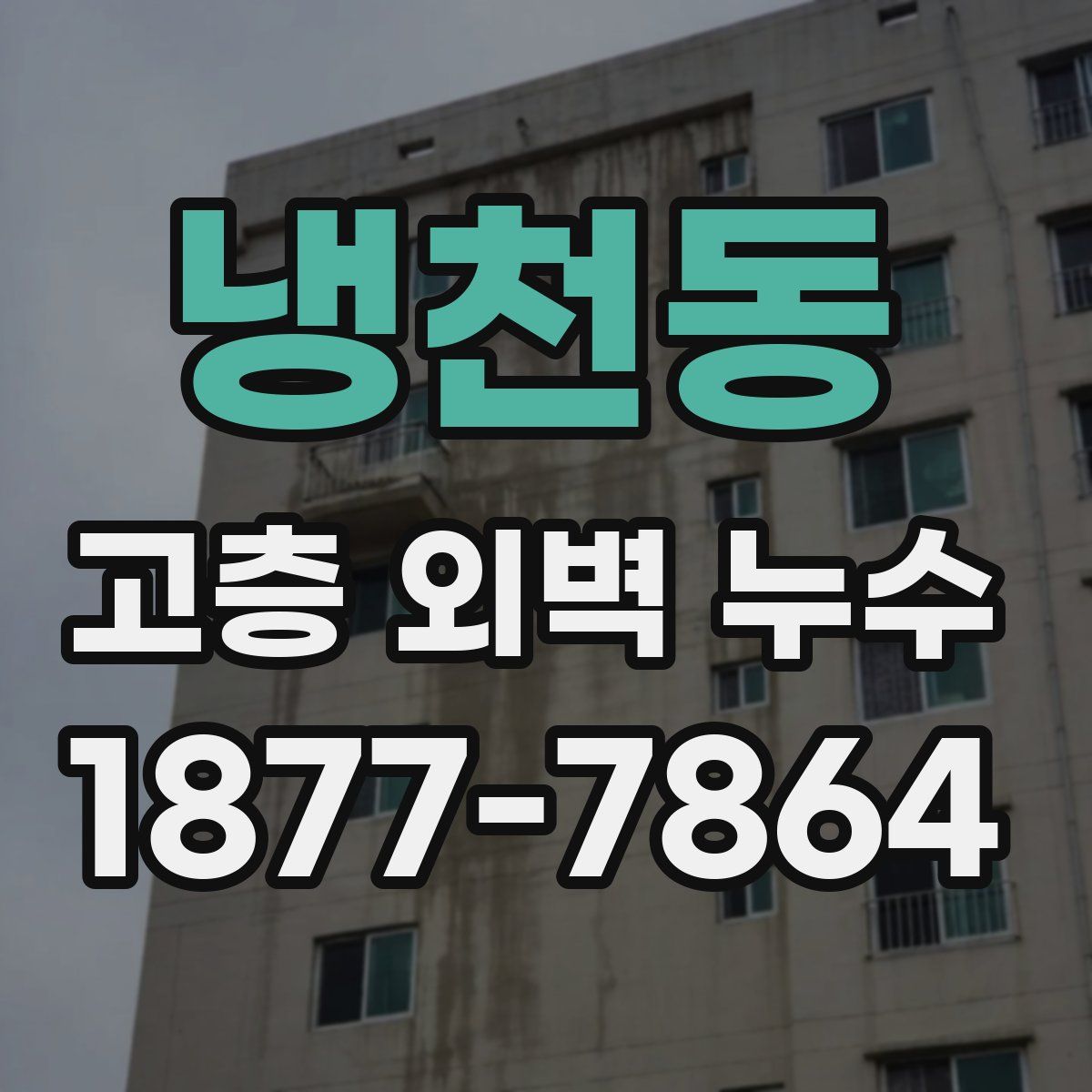 냉천동 고층 외벽 누수