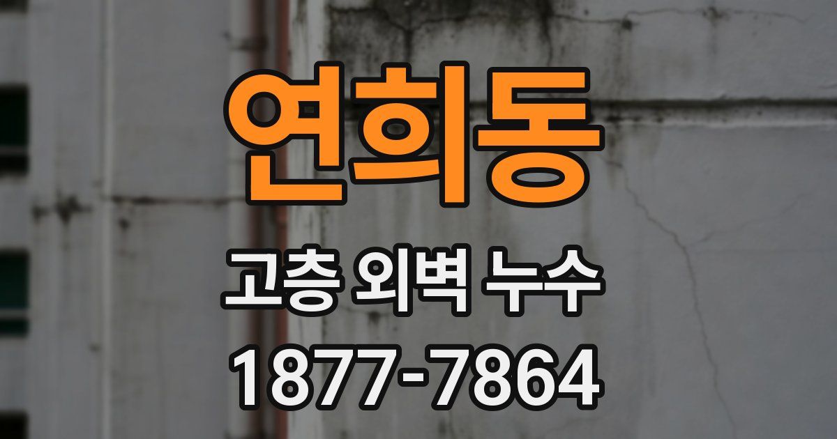 연희동 고층 외벽 누수
