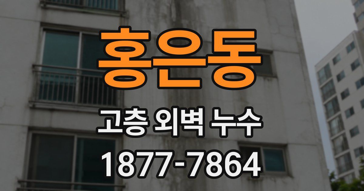 홍은동 고층 외벽 누수