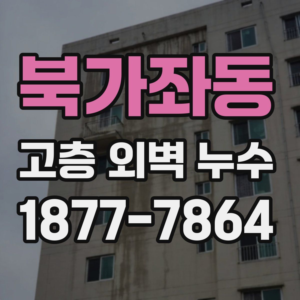 북가좌동 고층 외벽 누수