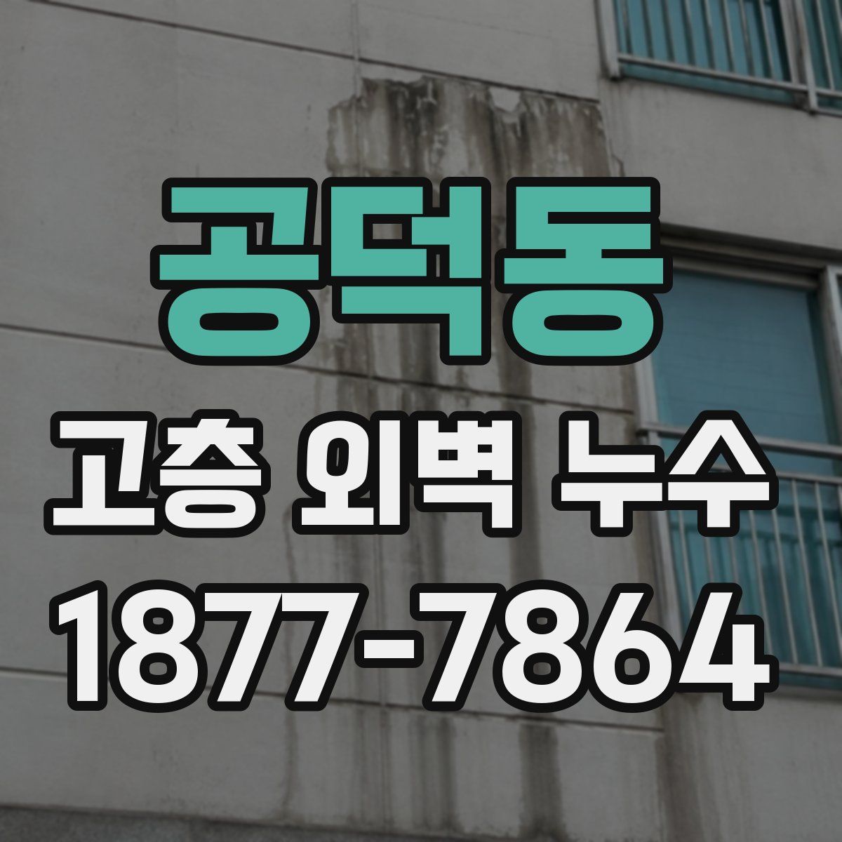 공덕동 고층 외벽 누수