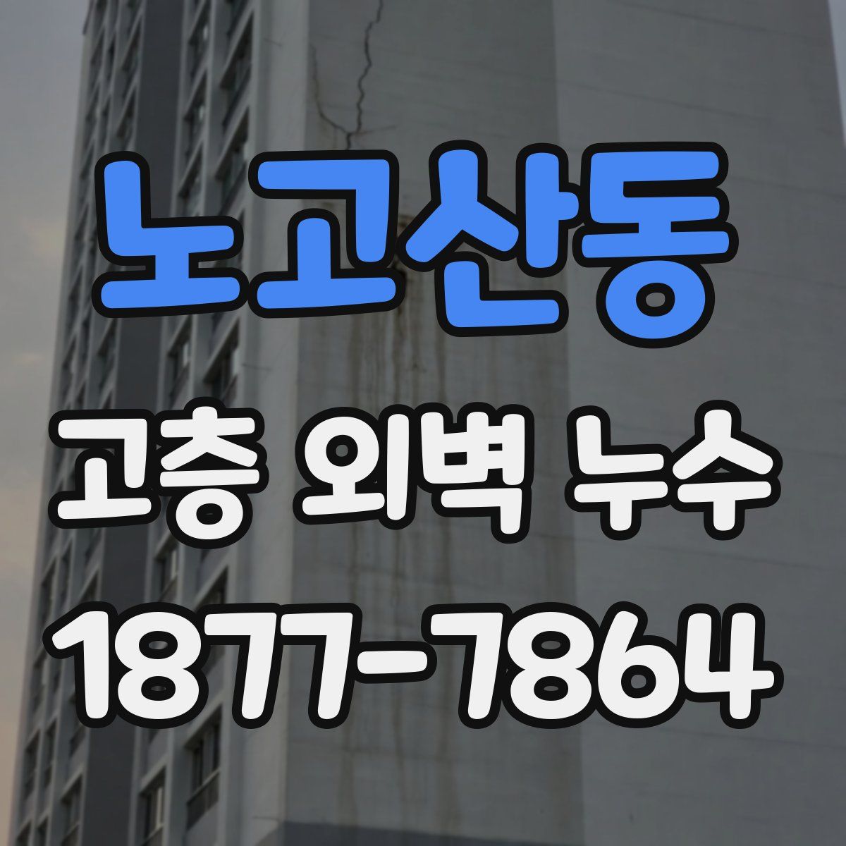 노고산동 고층 외벽 누수