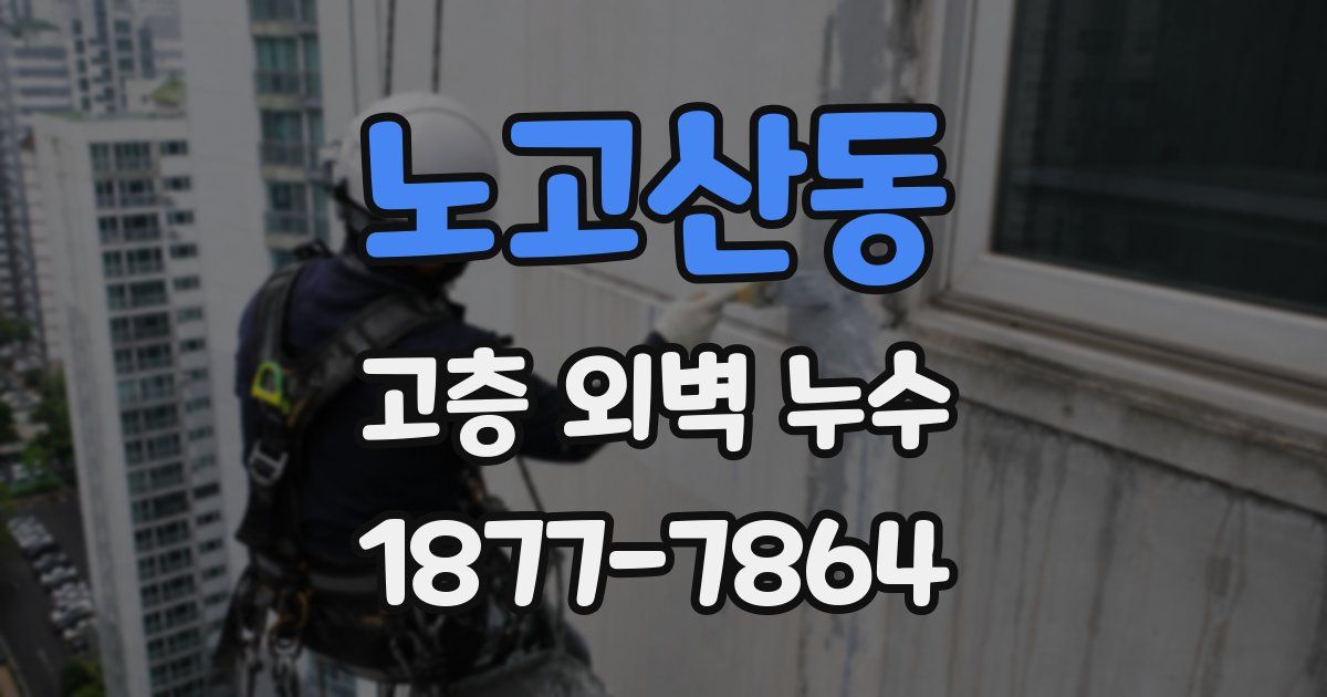 노고산동 고층 외벽 누수