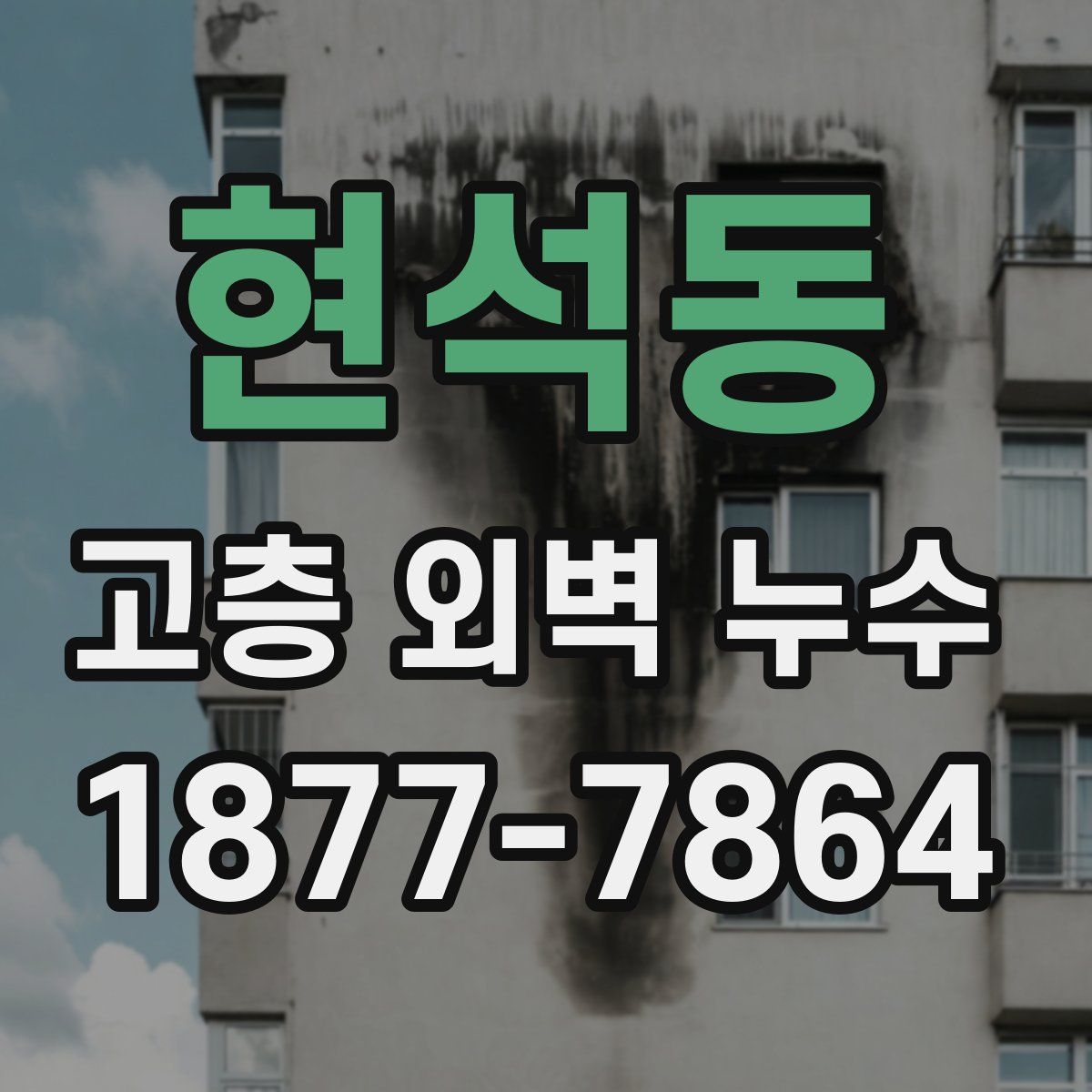 현석동 고층 외벽 누수