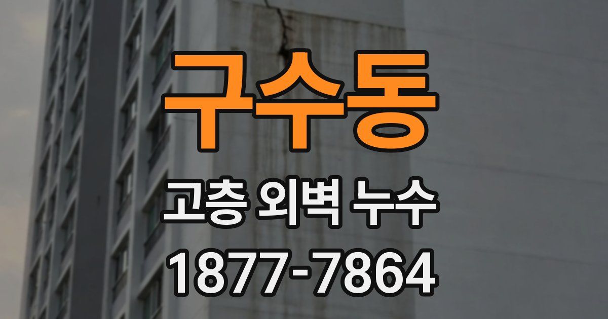 구수동 고층 외벽 누수