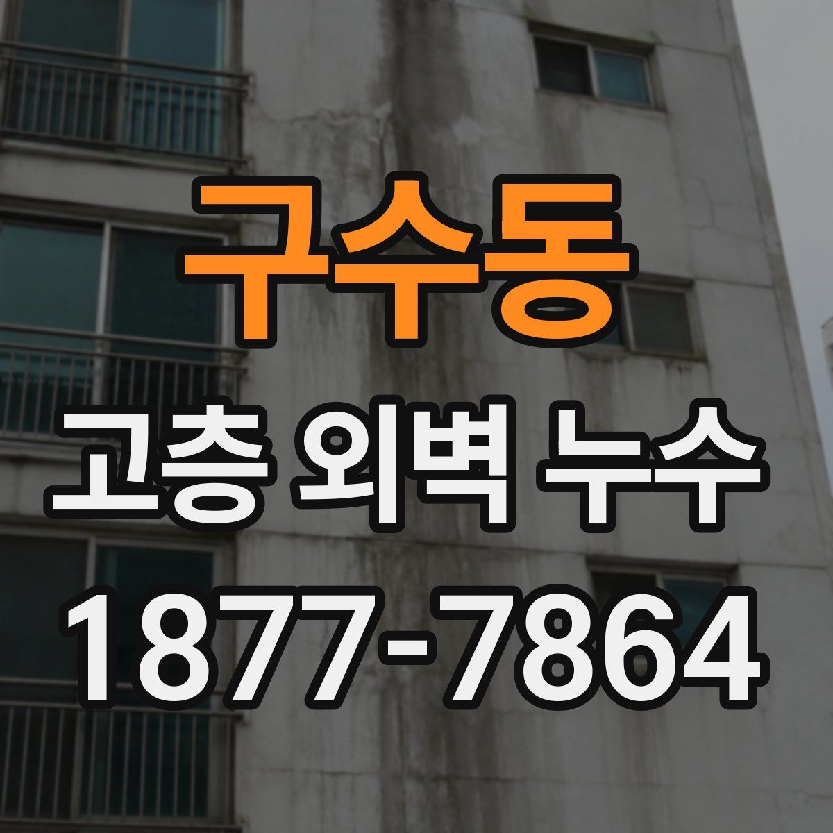 구수동 고층 외벽 누수