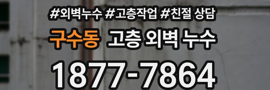 구수동 고층 외벽 누수