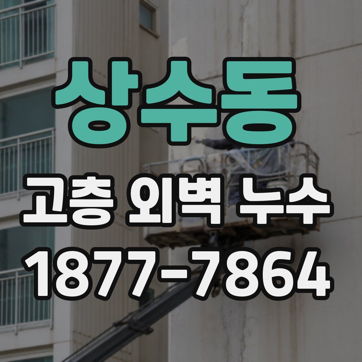 상수동 고층 외벽 누수