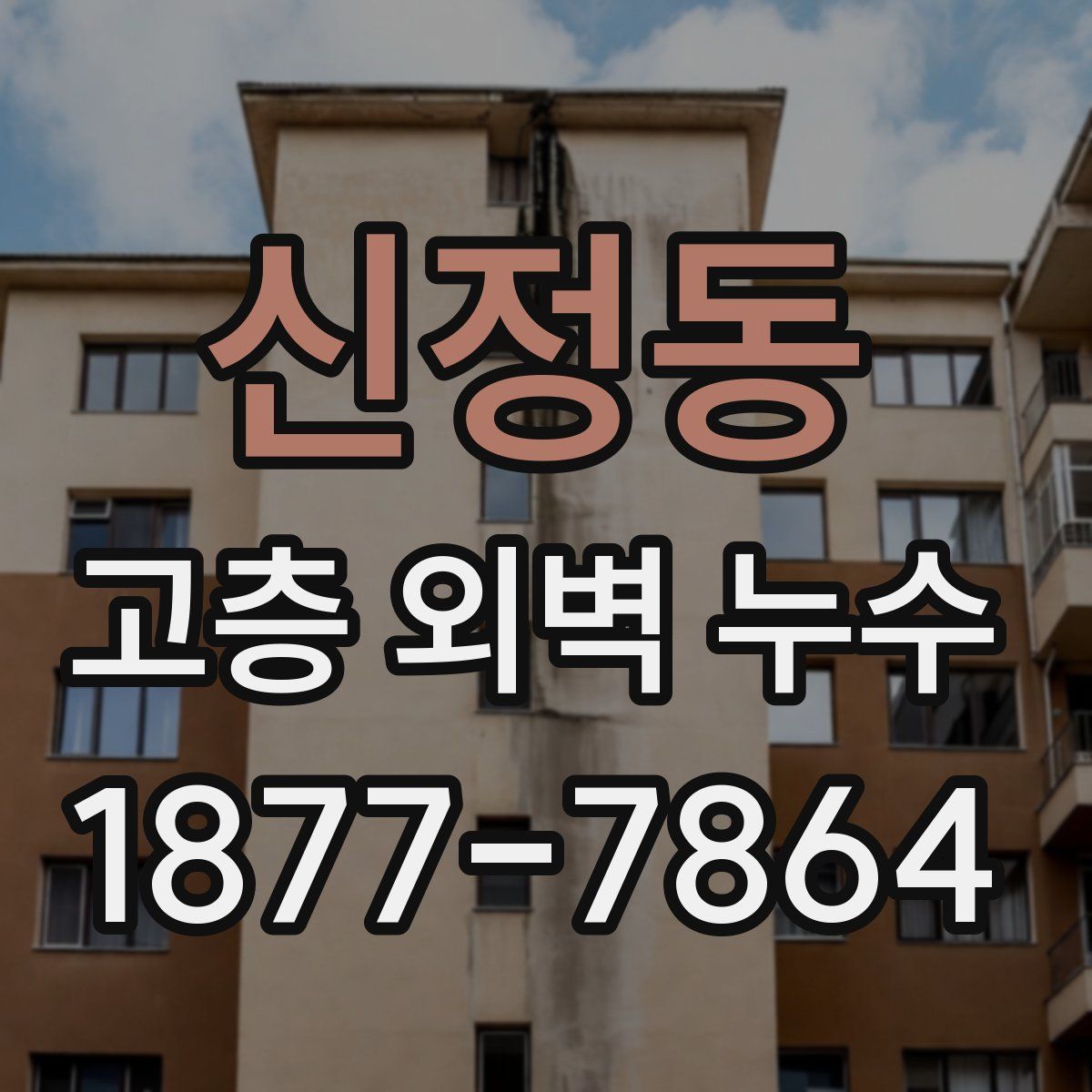 신정동 고층 외벽 누수