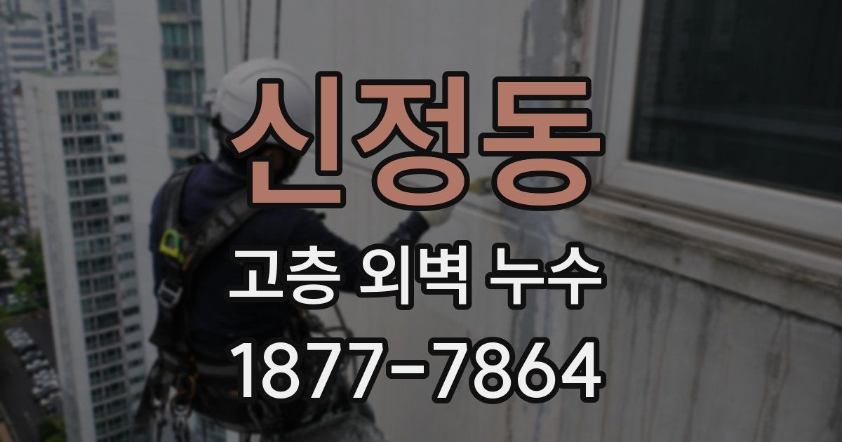 신정동 고층 외벽 누수