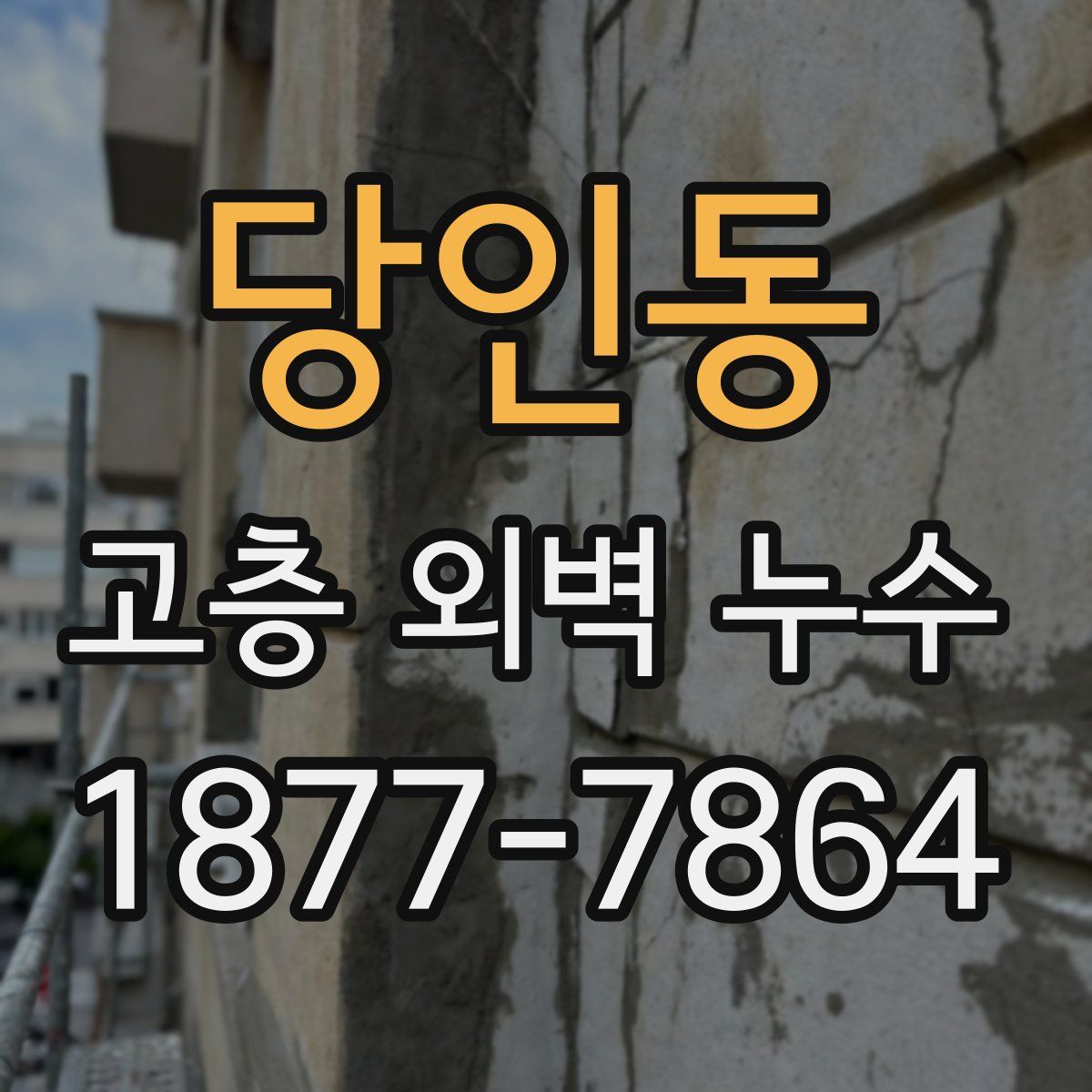 당인동 고층 외벽 누수