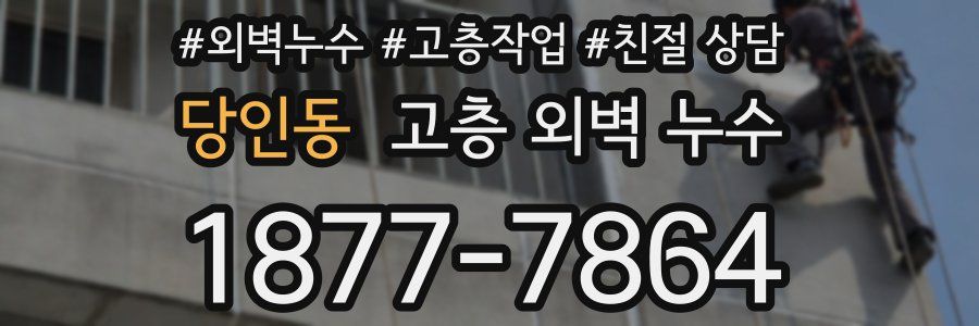 당인동 고층 외벽 누수