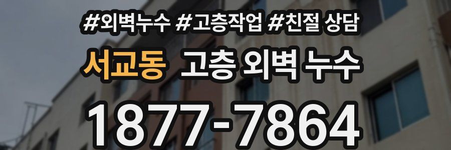서교동 고층 외벽 누수