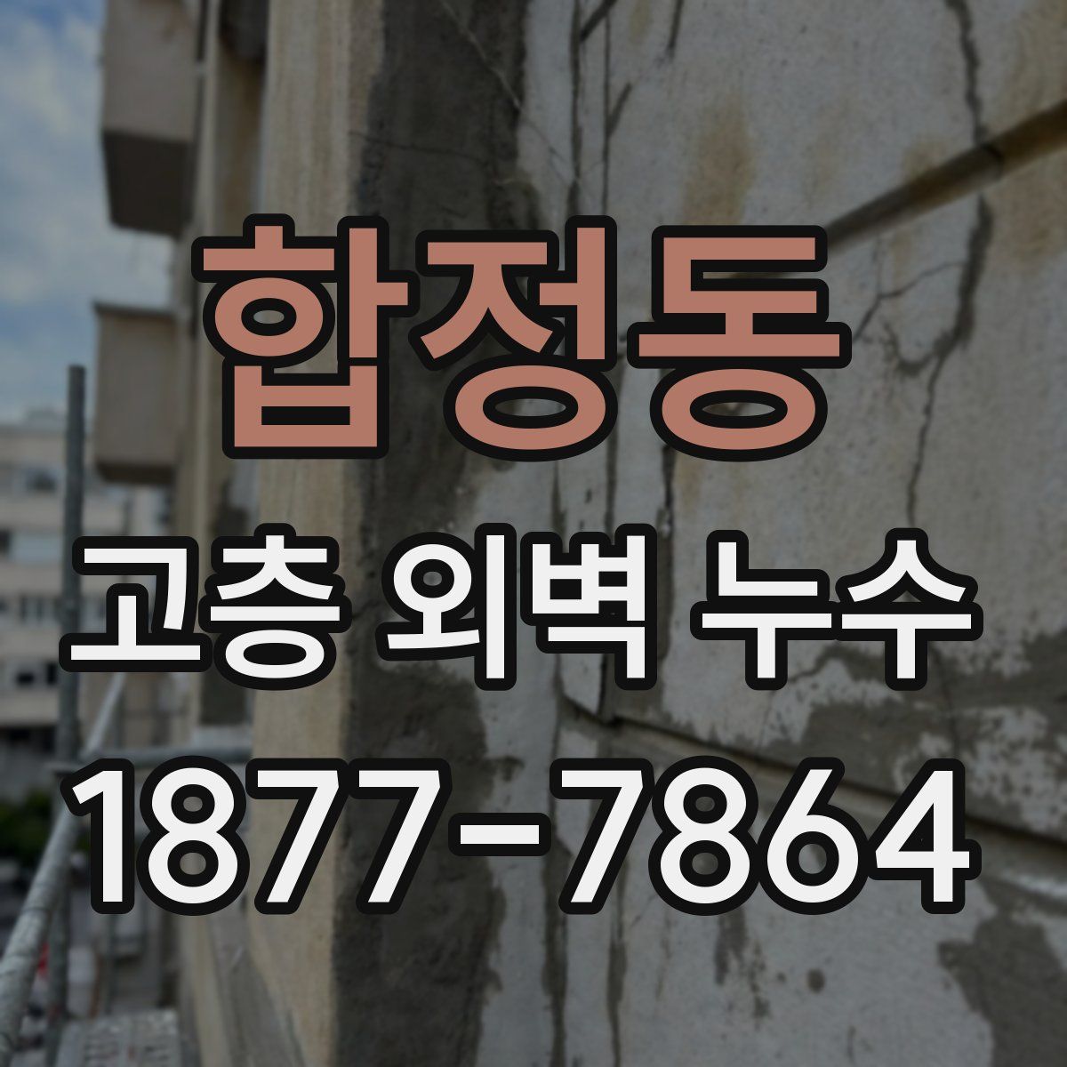 합정동 고층 외벽 누수