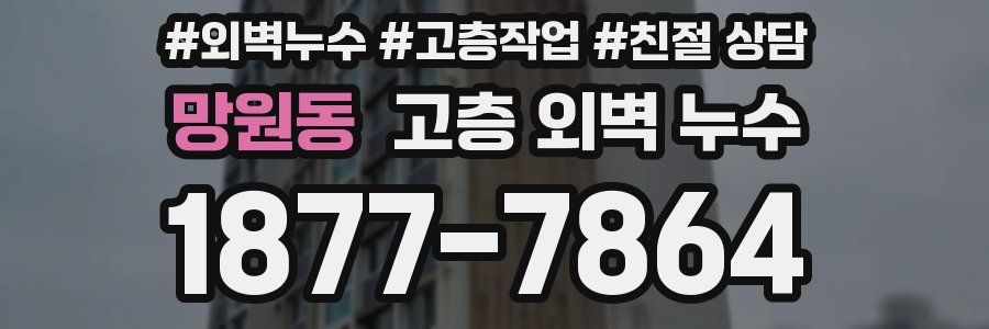 망원동 고층 외벽 누수