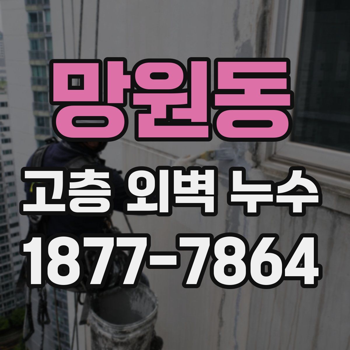 망원동 고층 외벽 누수