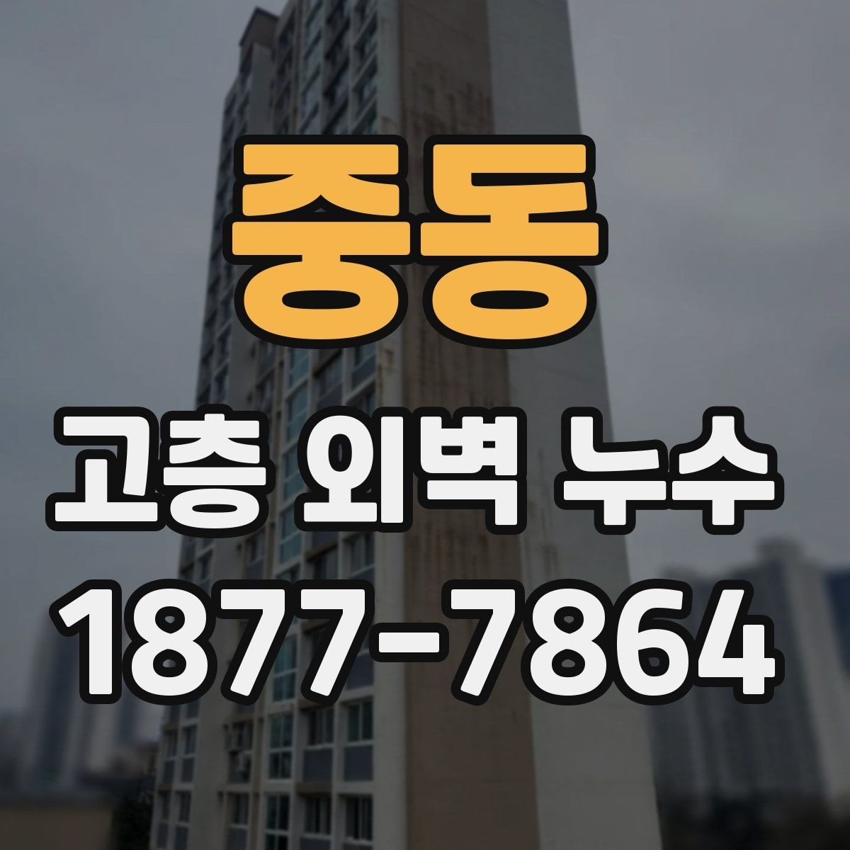 중동 고층 외벽 누수 진단을 효율적으로 진행하는 방법