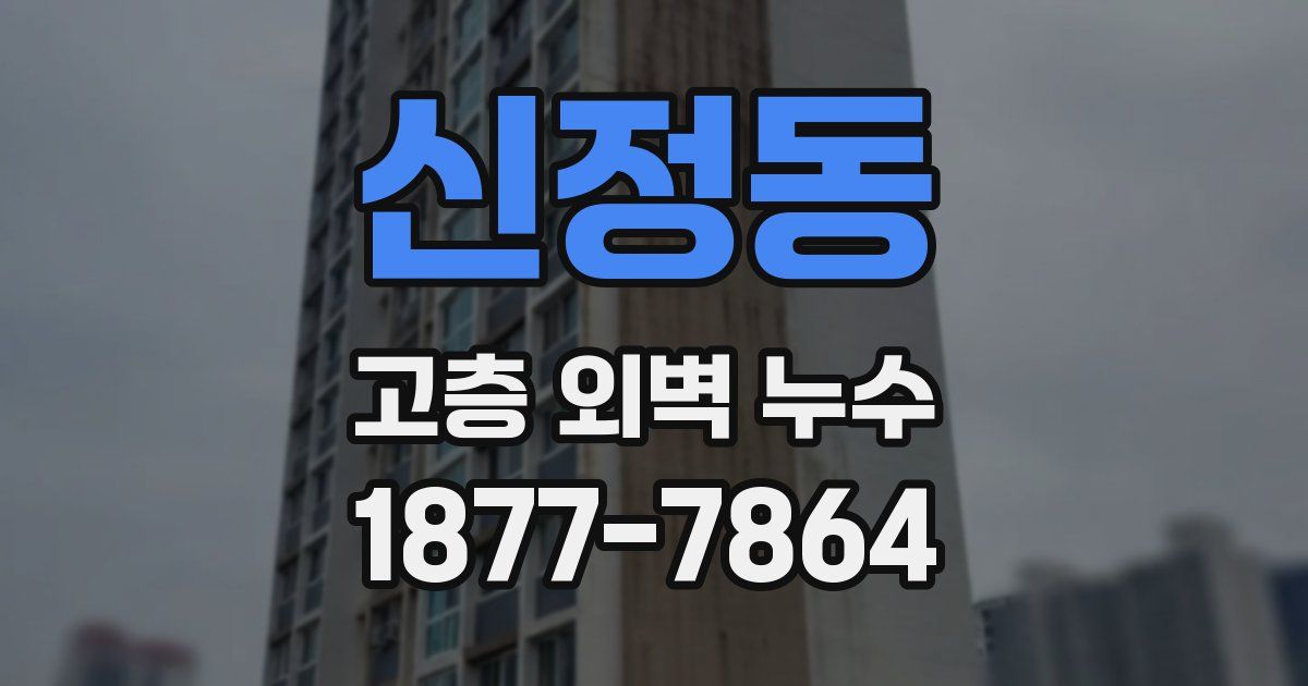 신정동 고층 외벽 누수