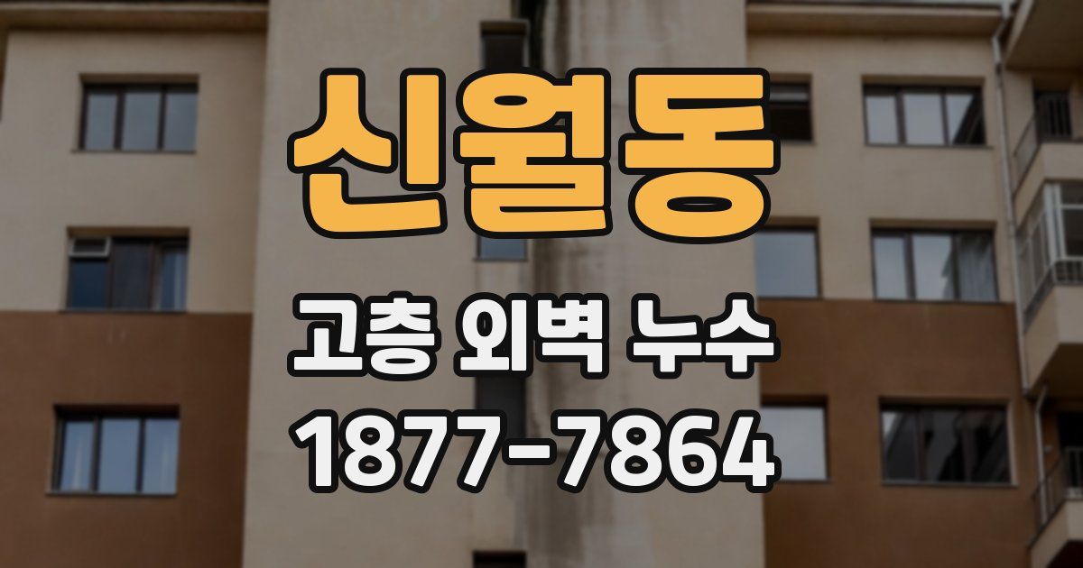 신월동 고층 외벽 누수