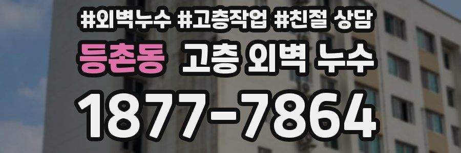 등촌동 고층 외벽 누수