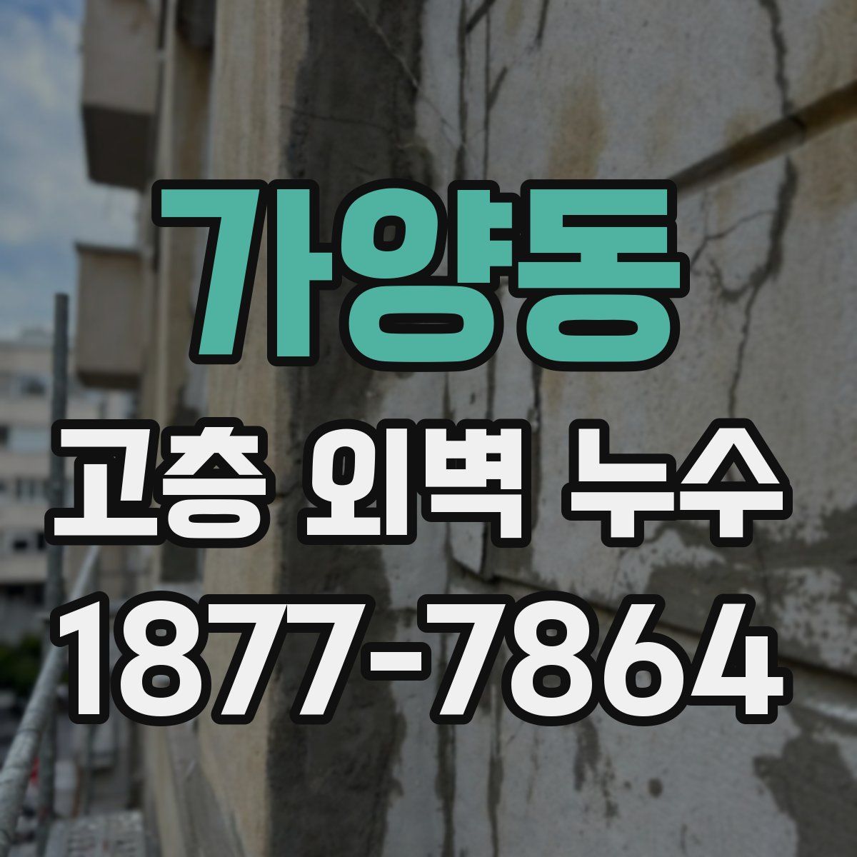 가양동 고층 외벽 누수