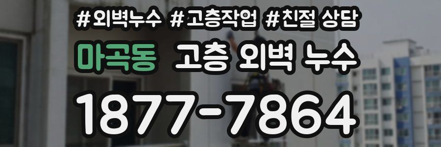 마곡동 고층 외벽 누수
