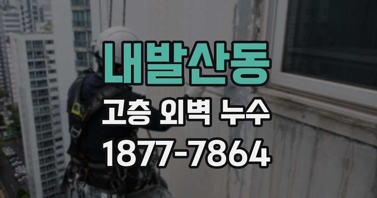 내발산동 고층 외벽 누수