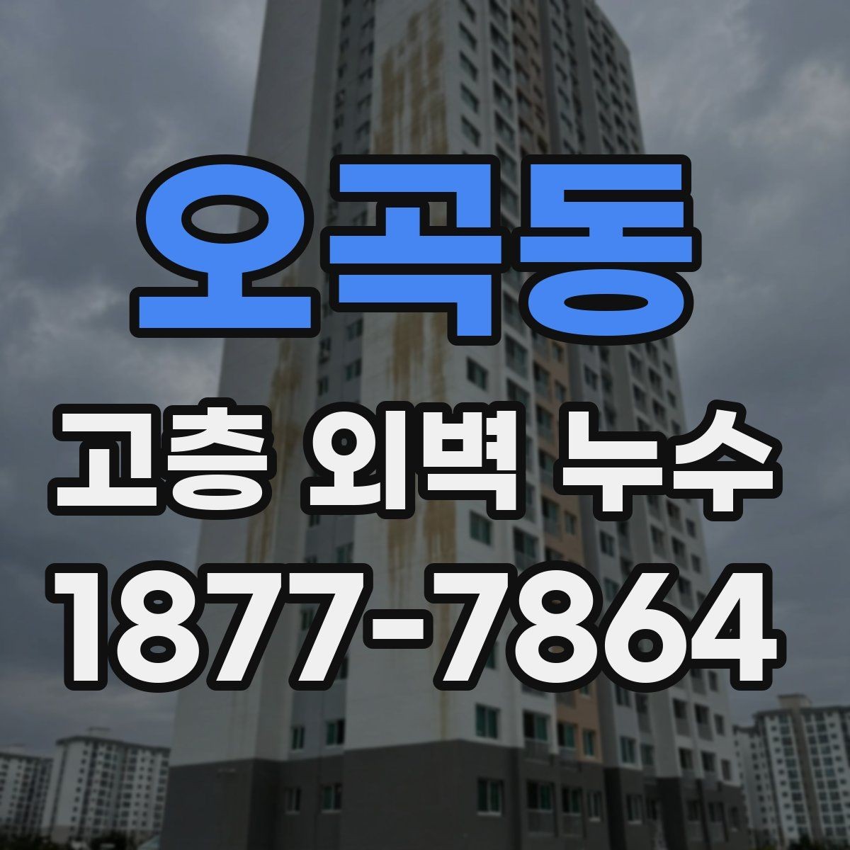 오곡동 고층 외벽 누수 원인을 놓치지 않기 위한 확인 항목
