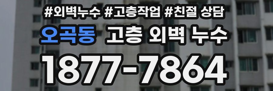 오곡동 고층 외벽 누수