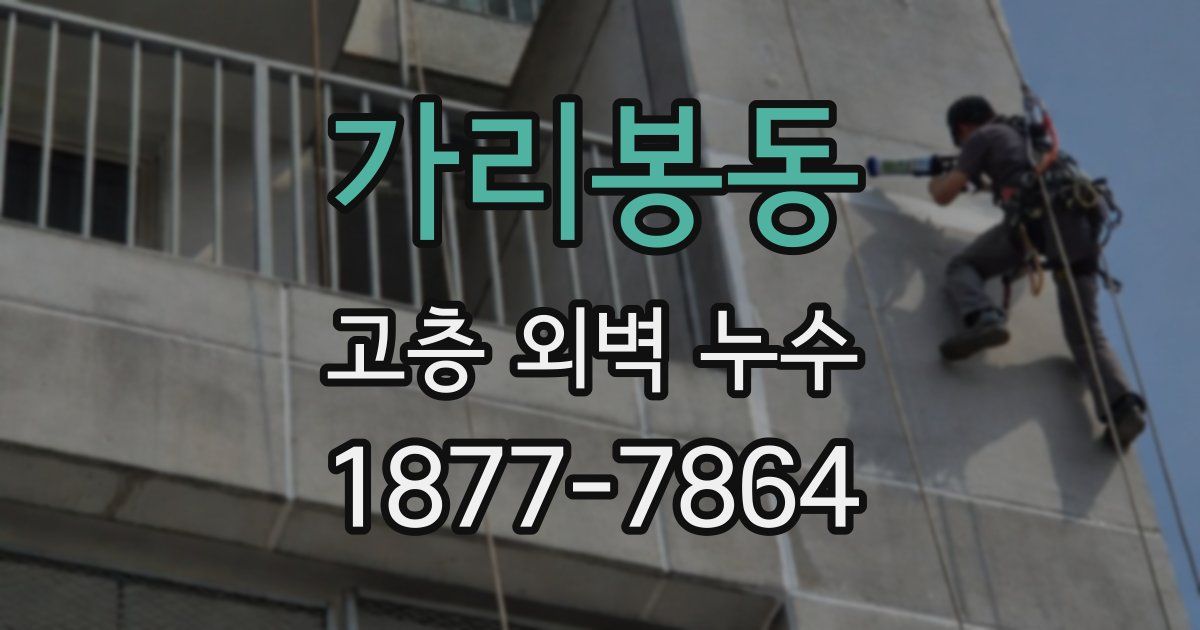 가리봉동 고층 외벽 누수