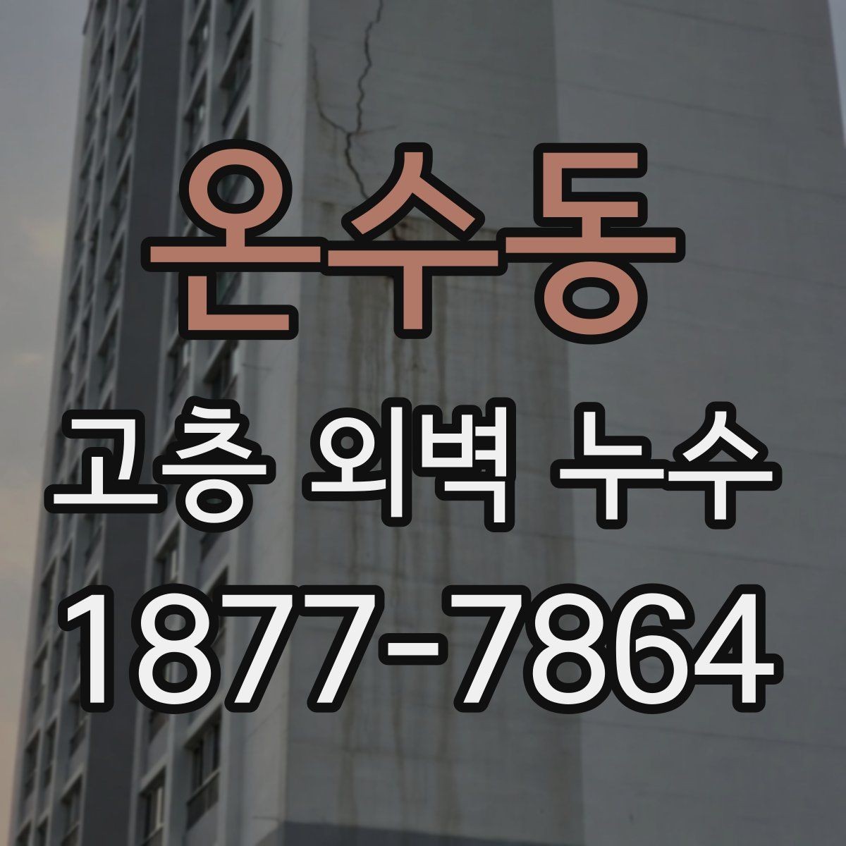 온수동 고층 외벽 누수 외벽 점검 주기를 어떻게 잡을까