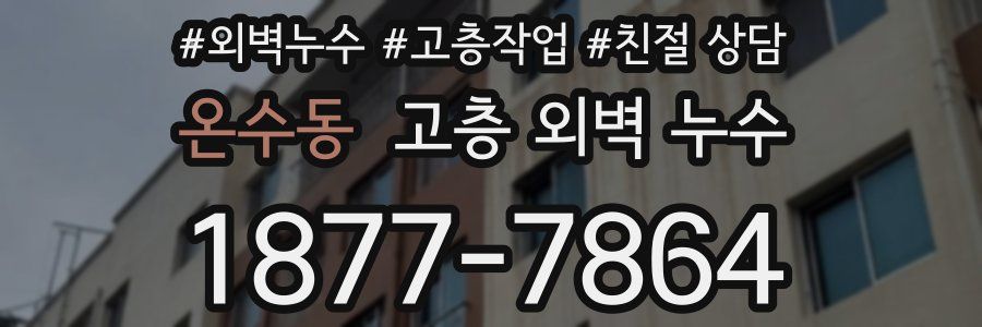 온수동 고층 외벽 누수